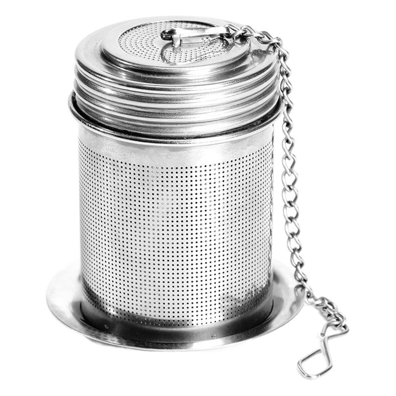 Colador de té cilíndrico simple moderno 304 colador de té de acero inoxidable colador de té cocina sopa sabor tesoro en stock