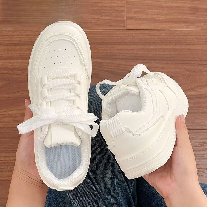 Men's white sneakers, Korean style, 2026, breathable, casual, campus style, spring, versatile, for students and adult women
