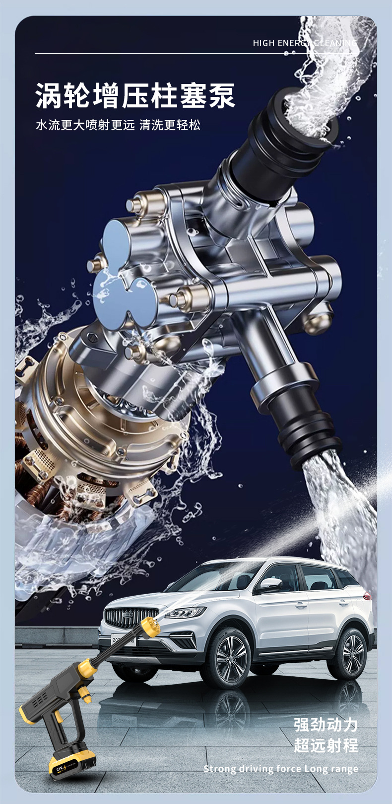 Cross-border wholesale of vehicle-mounted water guns, garden cleaning and spraying machines, and agricultural spraying machines
