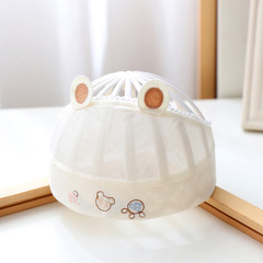 嬰幼兒薄款帽子男寶寶可愛護鹵門帽女夏天單層透氣胎帽寶寶夏季韓