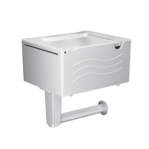 Cross-border tissue box bathroom roll paper box bathroom tissue storage box toilet paper towel holder wall-mounted storage rack