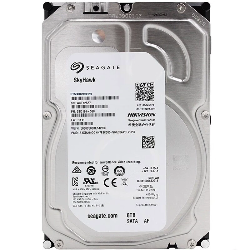 Оригинальный жесткий диск Hikvision для видеонаблюдения 3,5" SATA 1 ТБ ST1000VX008