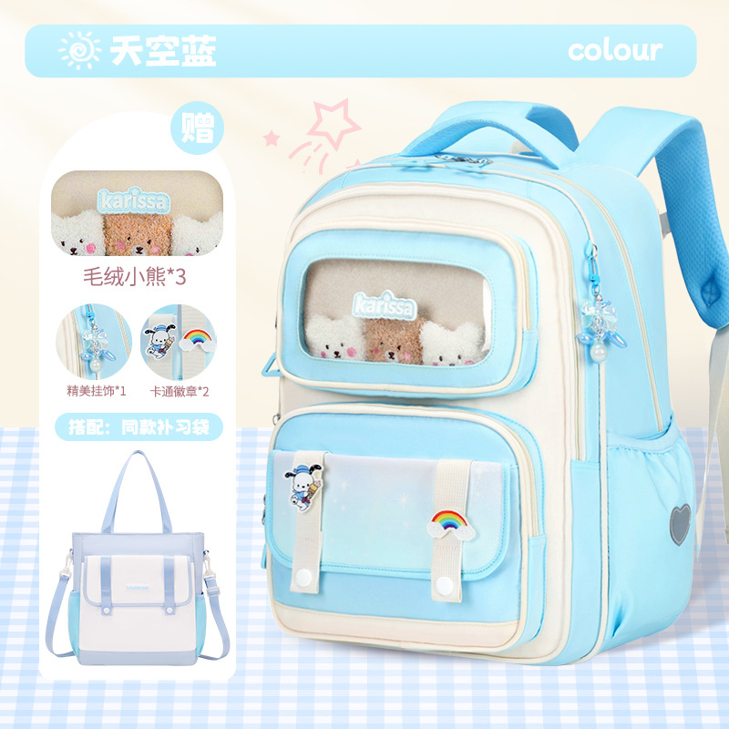 Bolsa de matrícula azul