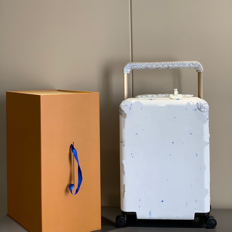 Luxury Designer Trolley Suitcase Original Leather High-Quality Spinner Silent Trolley Suitcase Genuine Leather Carry-On Travel Suitcase