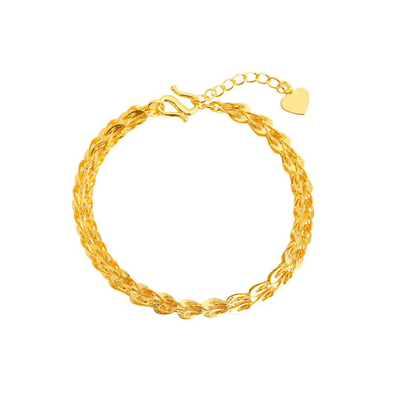 Nuevos productos de Vietnam arena de oro brazalete de cola de phoenix temperamento femenino estilo nacional plumas generales estilo nacional Yiwu fábrica de joyerías suministro