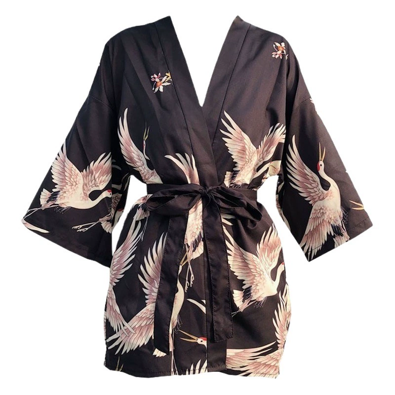 Рубашка ханьфу, женский костюм Тан в корейском китайском стиле, модный семиконечный халат с рукавами журавль, винтажное кимоно в японском стиле