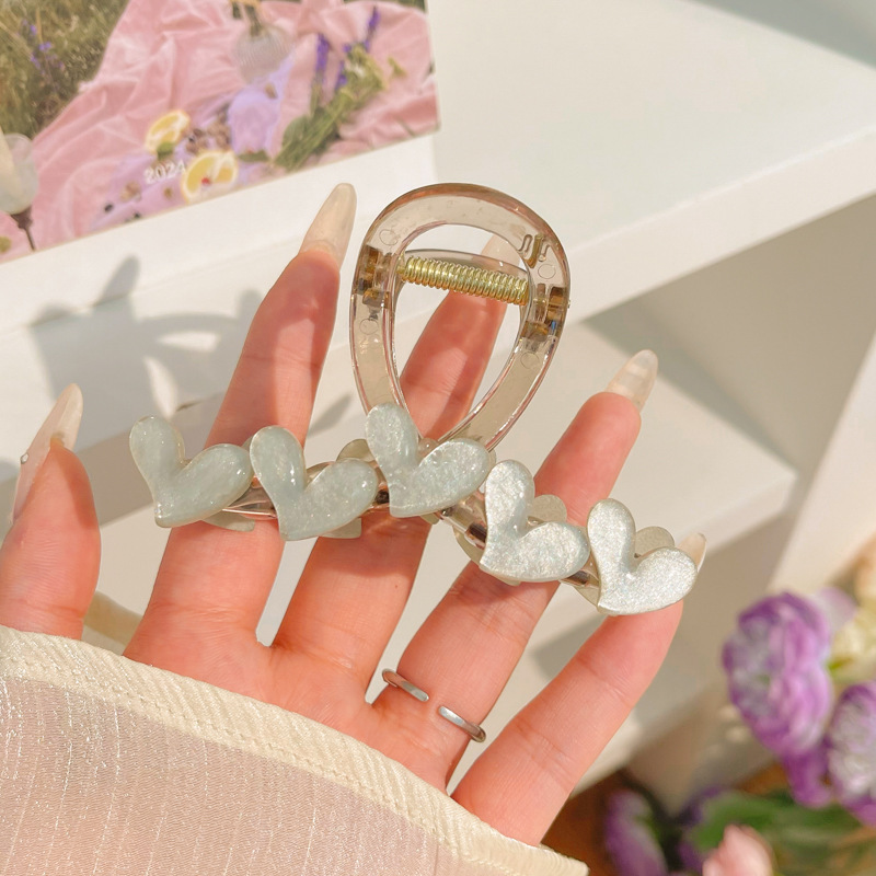 Clip de agarre simple de verano, volumen de cabello de alta calidad, clip de tiburón, horquilla grande, horquilla, nuevo cabello femenino, tocado 2024