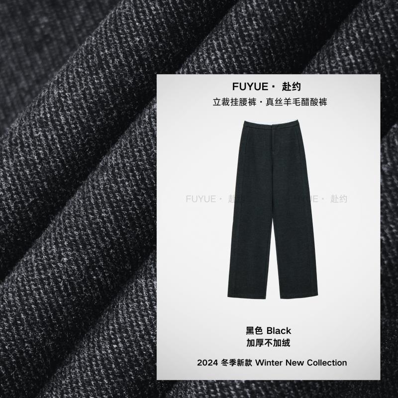 Black regular pants length