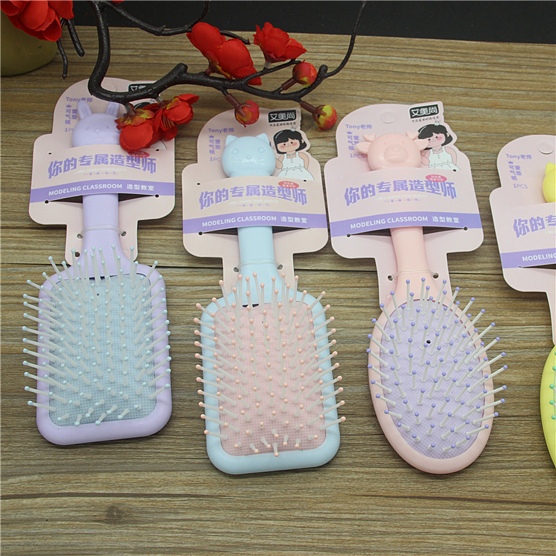 Cepillo de Aire para Cabello de Plástico de Masaje para Peinado
