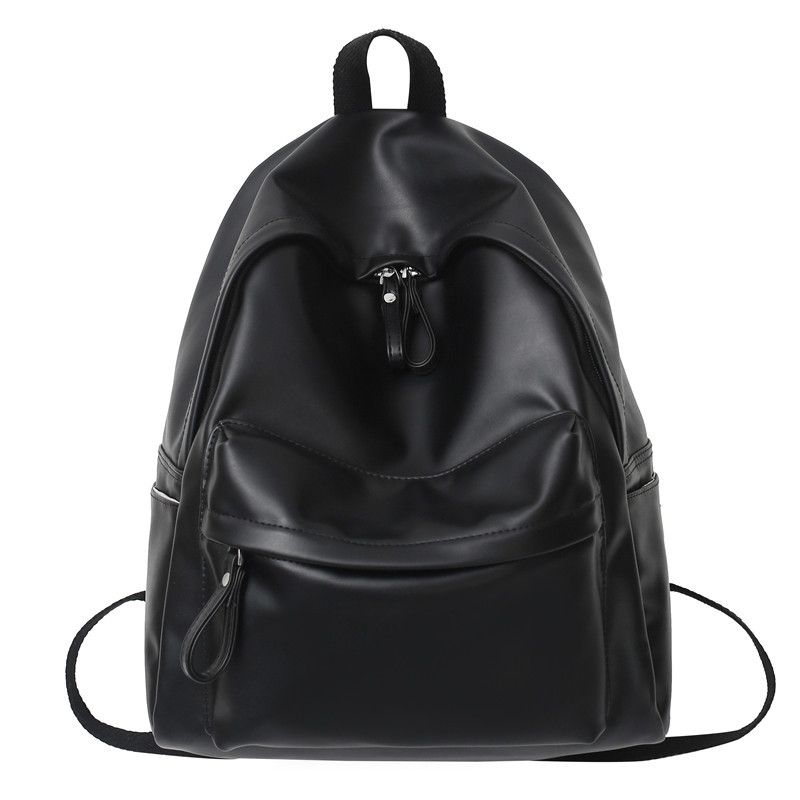 2022 nueva mochila escolar de cuero suave para estudiantes de secundaria mochila femenina simple casual moda mochila de viaje de gran capacidad para hombres