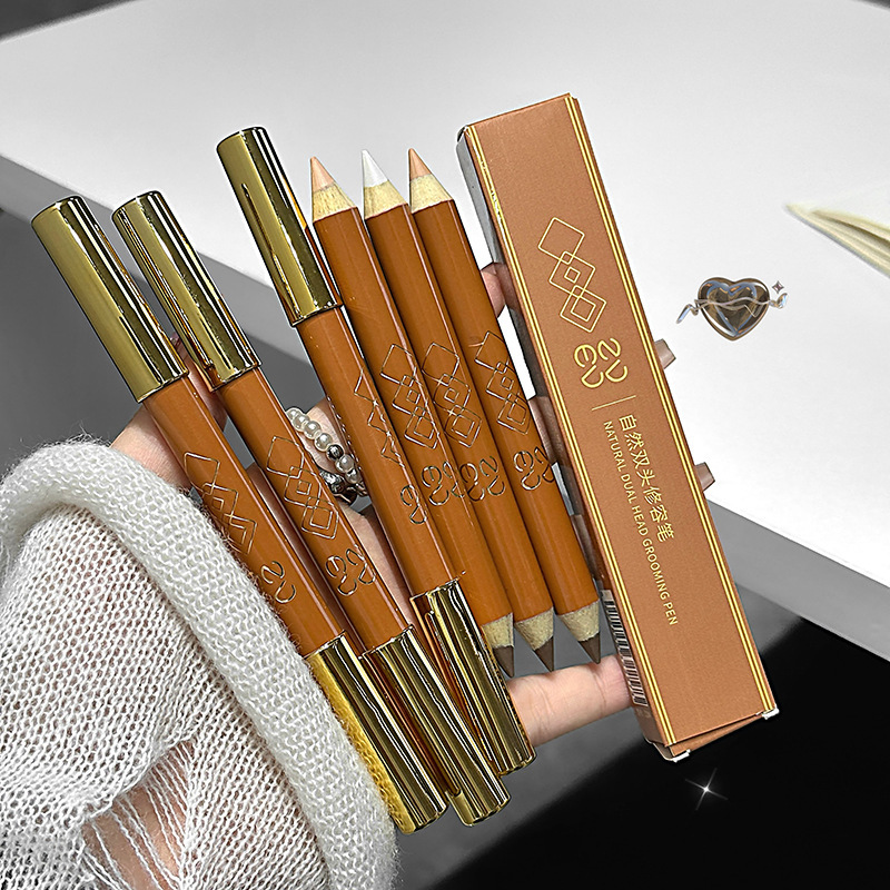 Zvev Natural Double-Ended Contouring Pen, Contouring Pen, Shadow Highlighting, Facial Nose Shadow, Precision Concealer Pen Zvev Natural Double-Ended Contouring Pen, Contouring Pen, Shadow Highlighting, Facial Nose Shadow, Precision Concealer Pen