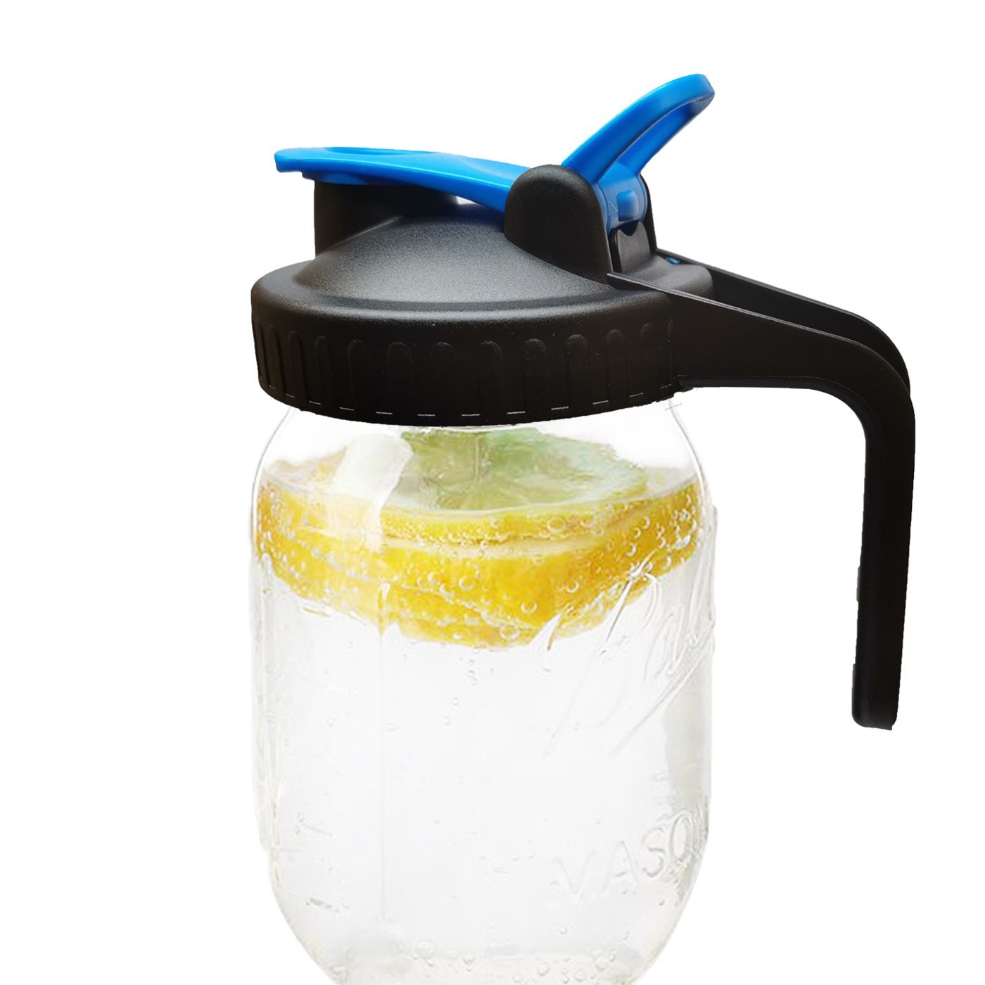 Mason tarro tapa Mason taza con mango sellado grande limón café té mermelada Mason botella mango tapa
