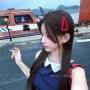 三角波点侧边气质刘海夹