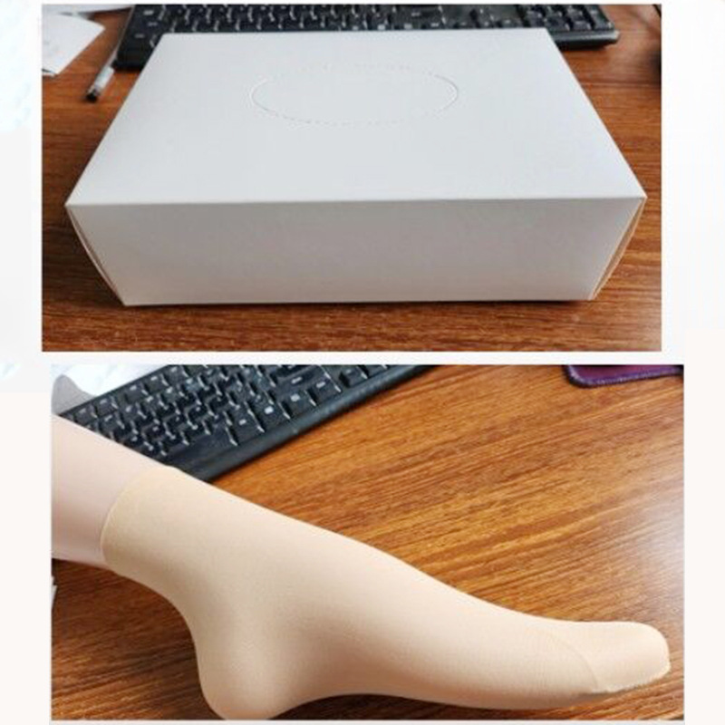 Calcetines de comercio exterior desechables medias cortas elásticas medias de color de piel 36/60/72 pares en caja centro comercial zapatos de prueba Calcetines