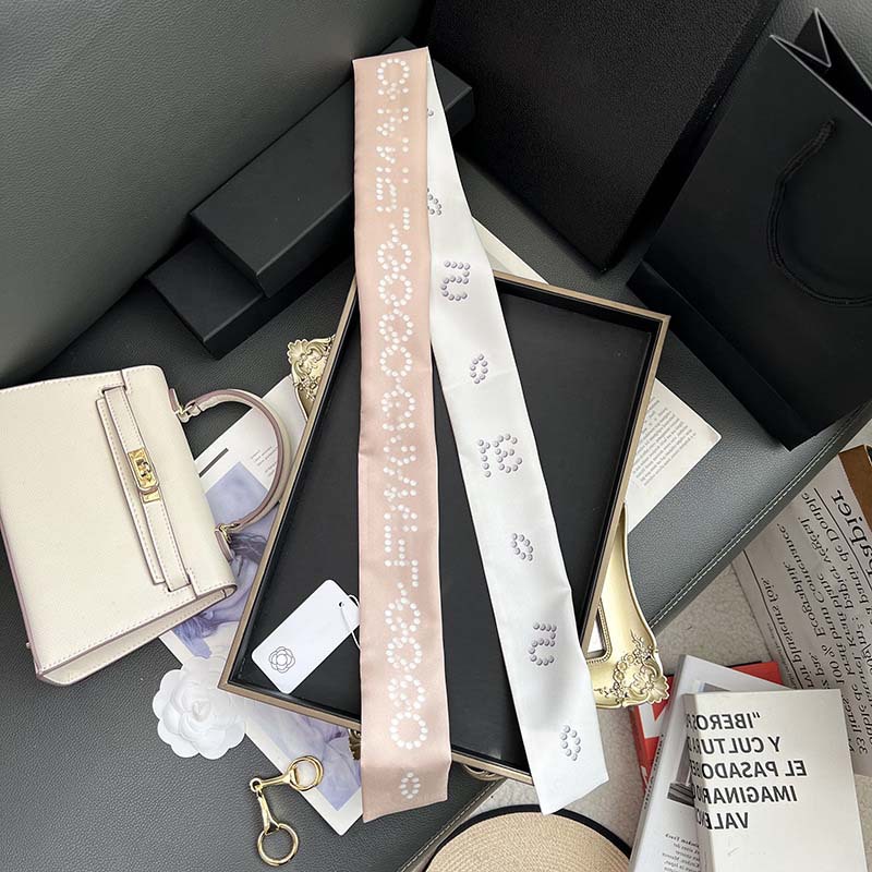 D versión alta 18 mm bufandas de seda cinta cinta delgada correa de pelo larga decoración pequeña bufandas animales de la selva H