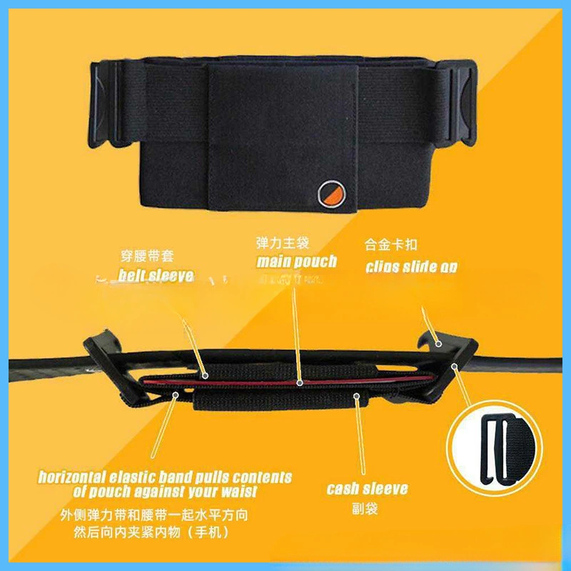 Косметичка для мобильного телефона, черная мужская спортивная поясная сумка, личная противоугонная невидимая поясная сумка, тонкая спортивная поясная сумка для велоспорта