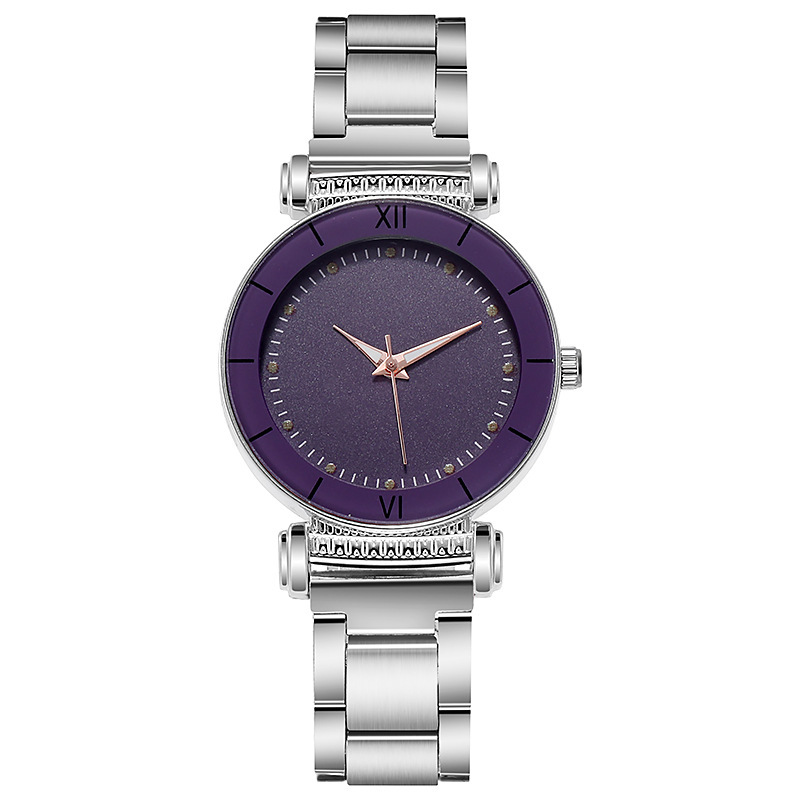 Women's Quartz Watch Steel Strap With Night Glow Luminous Hands_voghion.com
