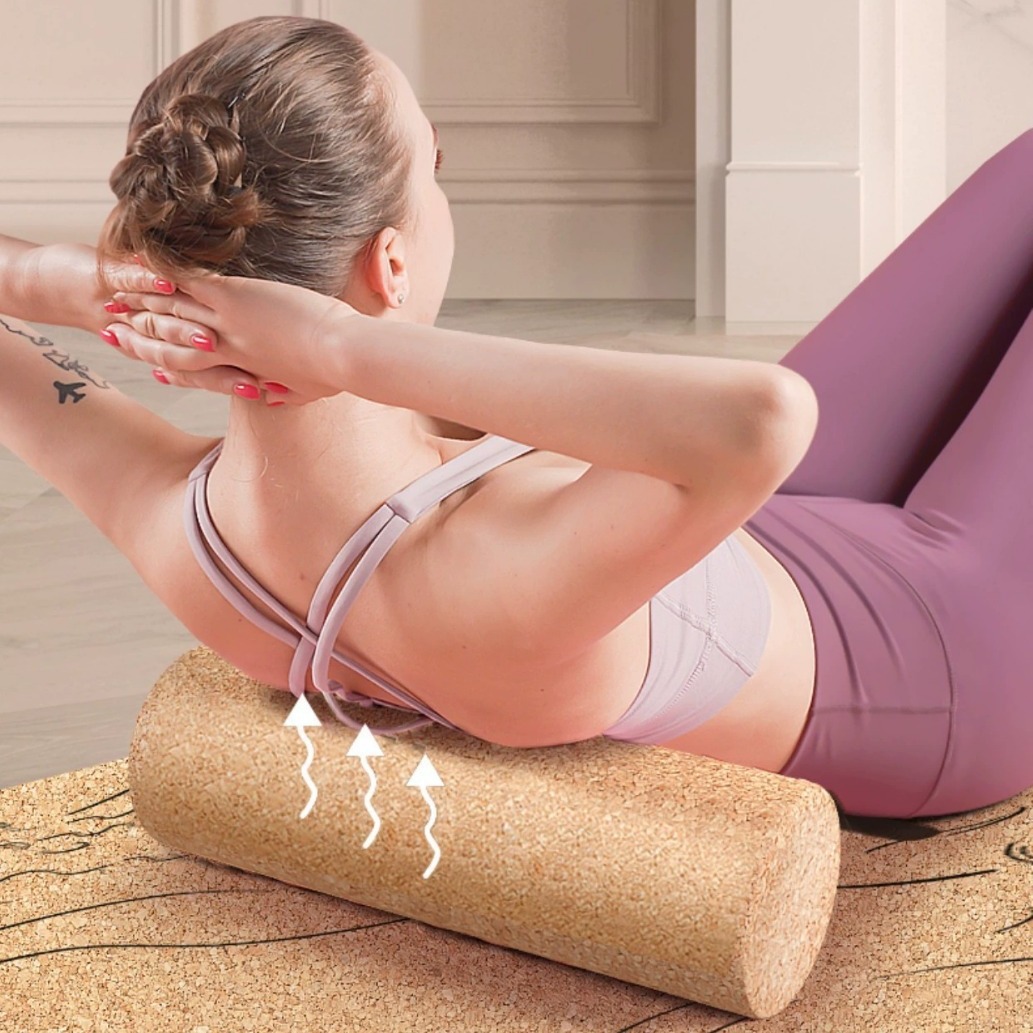 Cork Yoga Column Sports Non-Slip Non-Shedding Muscle Relaxation Special Massage Stick Dance Exercise Fitness Yoga Column