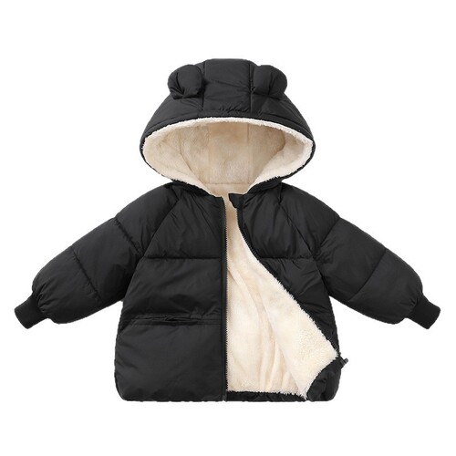 Children's down padded jacket new autumn winter thick baby middle and small children padded coat boys' outerwear girls' padded top with extra lining