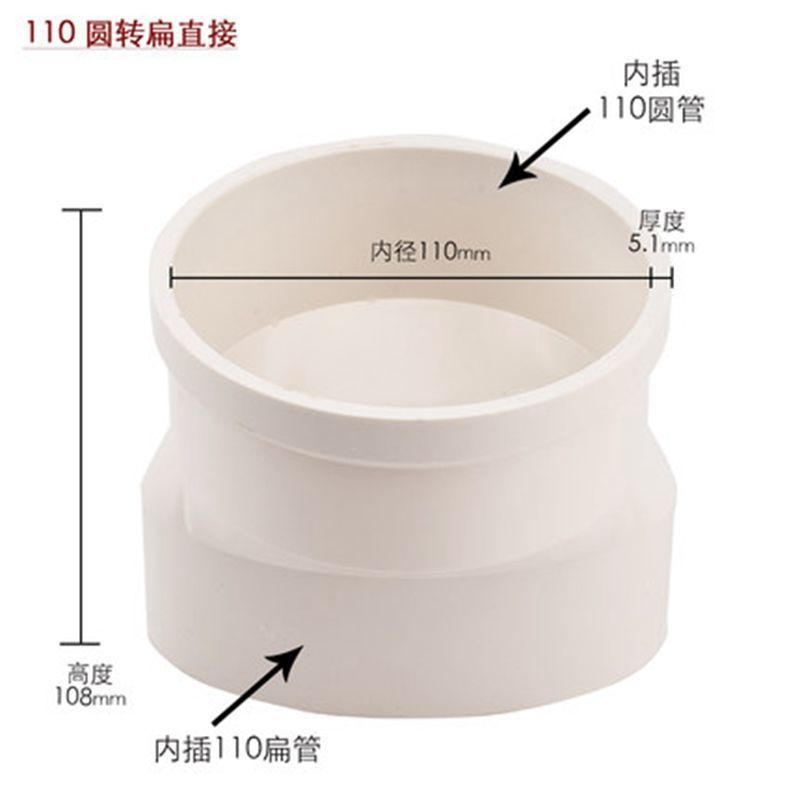 Pvc 110 baño accesorios de tubería plana downcomer cambio plano codo redondo directo cambio plano tee accesorios de tubería de PVC