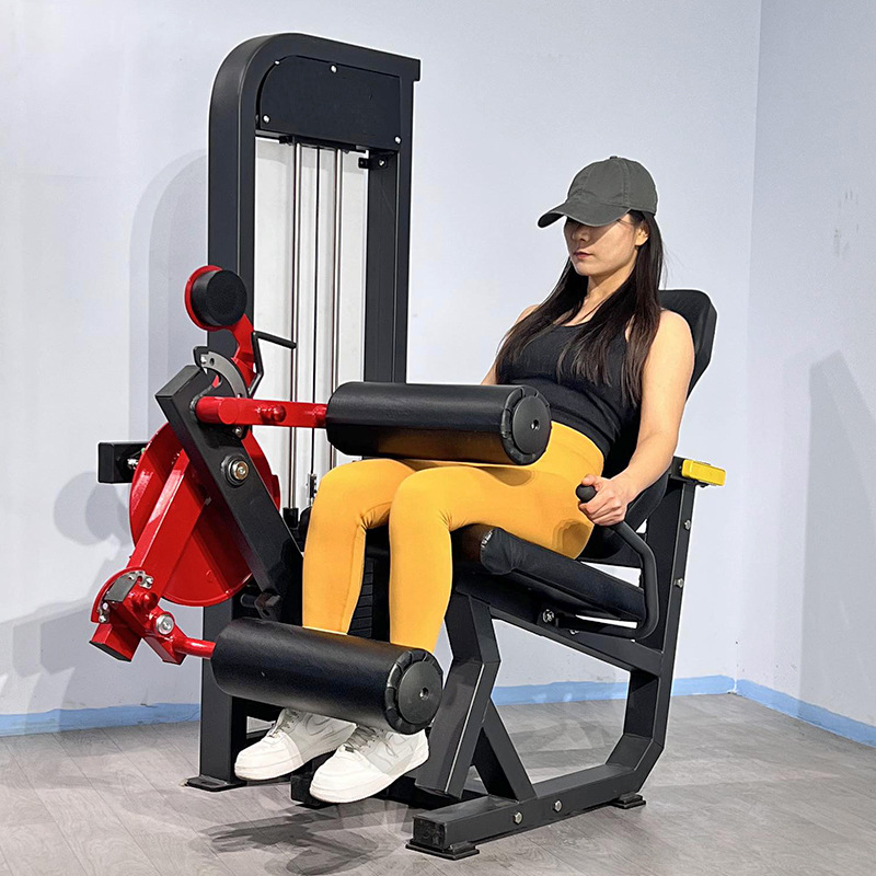 Equipo de gimnasio específico para ejercicios, máquina de flexión y extensión de piernas sentado, equipo comercial para entrenamiento de piernas, entrenador de músculos de piernas