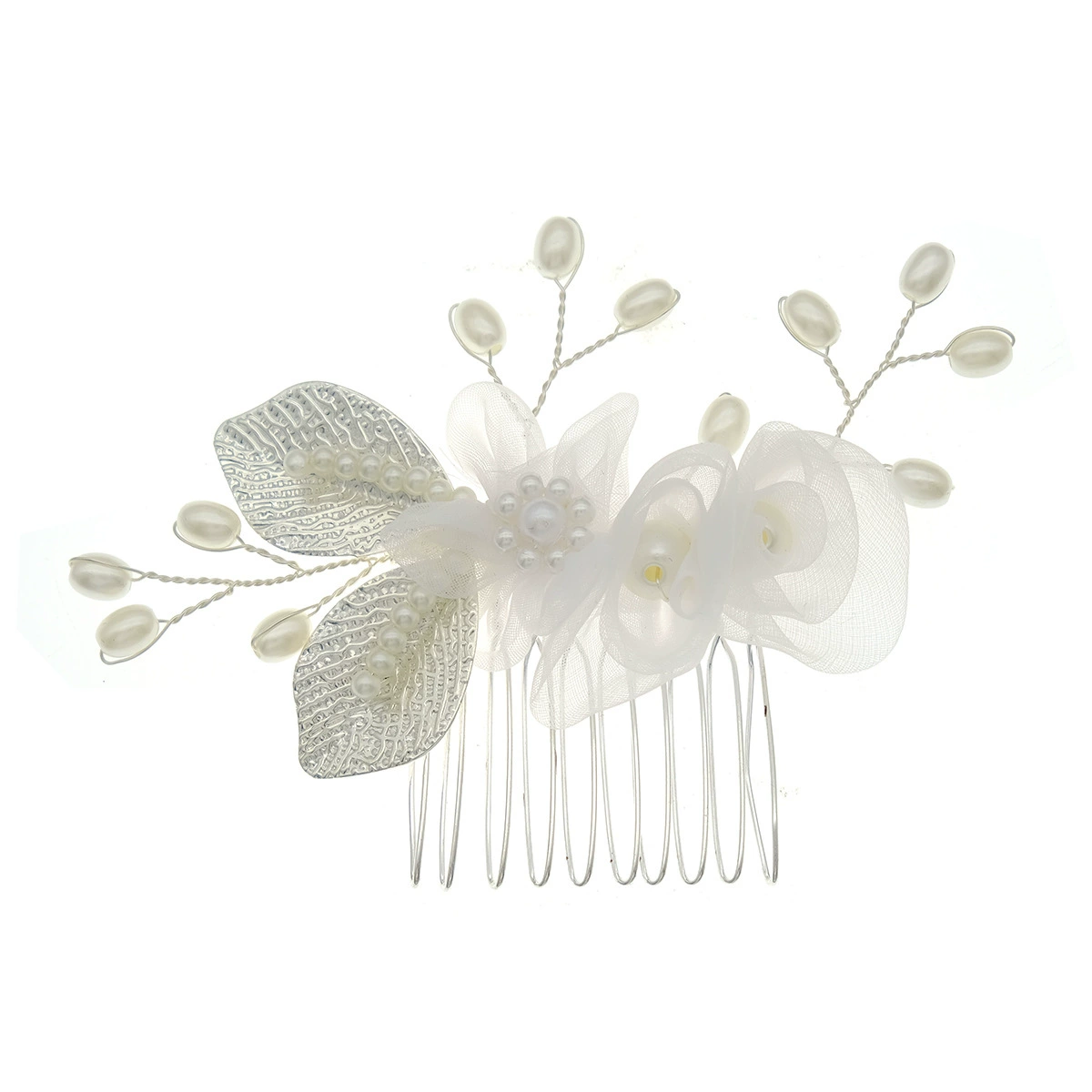 Hair accessory for bride, universal hairgrip from pearl, flowered