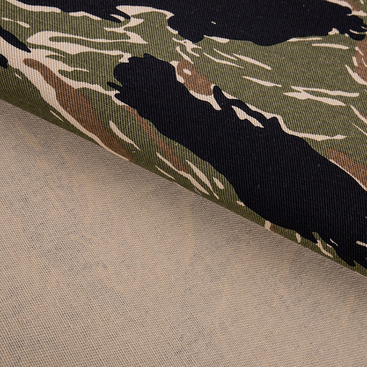 Fabricante al por mayor al aire libre algodón camuflado tela transpirable