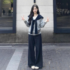 小个子灰色毛衣女秋冬季2025新款高级感超好看洋气内搭针织衫上衣