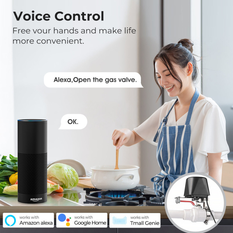 WiFi マニピュレーター防水バルブ Tuya スマートリモコン APP リモート制御水道管ガスワイヤレスバルブスイッチ|undefined