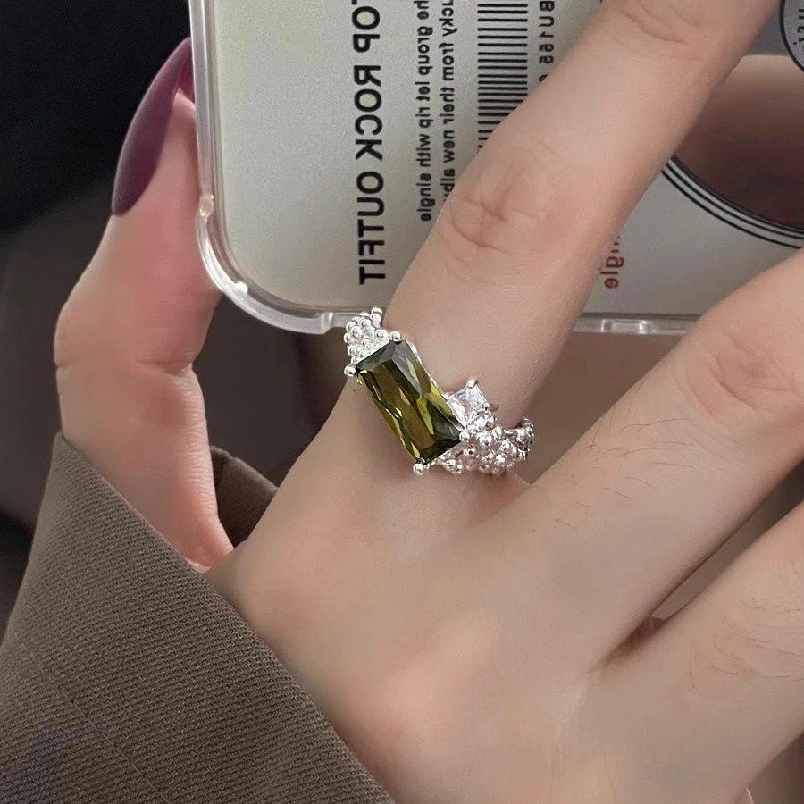 Серебряное кольцо 925 пробы, матовая отделка, стиль легкой роскоши, середний палец, не тускнеет