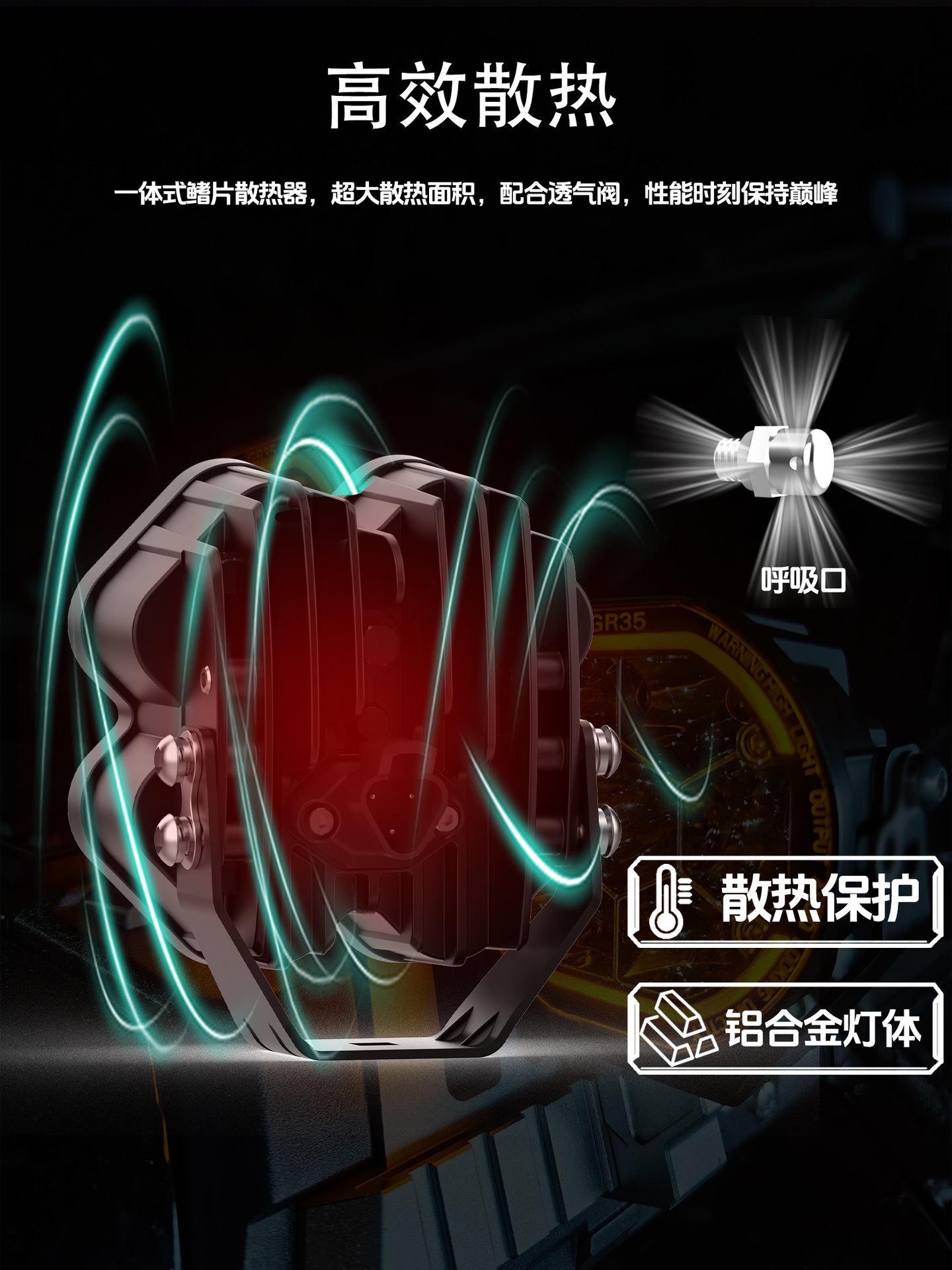 New Led Strip Spotlight for Off-Road Vehicles and Suvs, Roof Front Bumper Auxiliary Modification Light Strip with Ambient Light Drl High Brightness