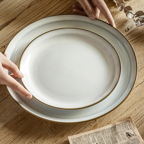 【超好看的盘子】简约西餐牛排盘陶瓷盘高级意面盘家用甜品盘批发