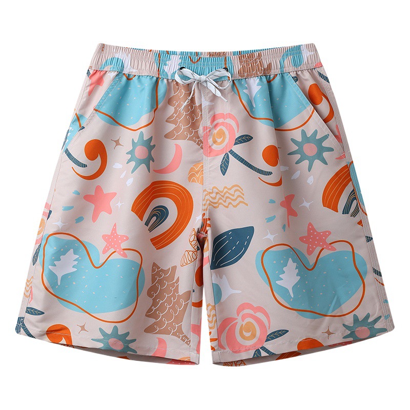 2022 nuevos pantalones de playa parque acuático para hombres bañador surf en el mar pareja de cinco puntos de secado rápido Sanya vacaciones pantalones cortos de mujer