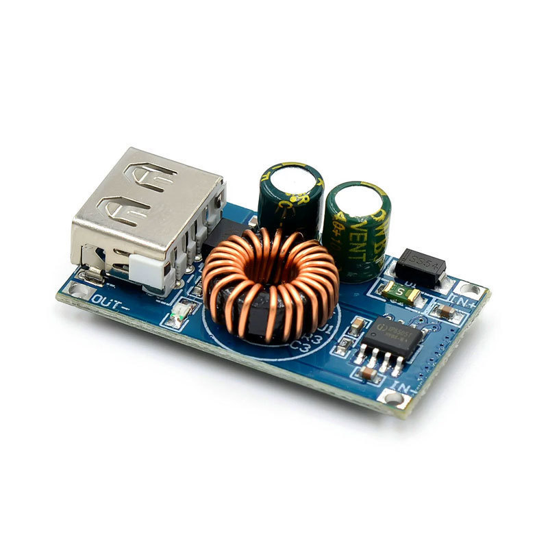 USB DC 降圧モジュール 12V24V から QC3.0 携帯電話高速充電 Apple Huawei FCP QCMINI|undefined