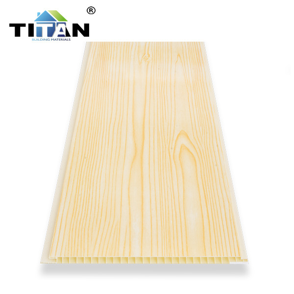 Techo de PVC de plástico de diseño de grano de madera