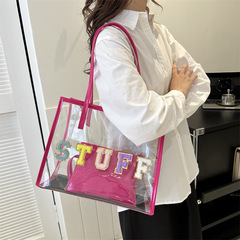 Casual personality shoulder bag 2024 new bag women's fashion retro handbag niche trend tote bag women's bag