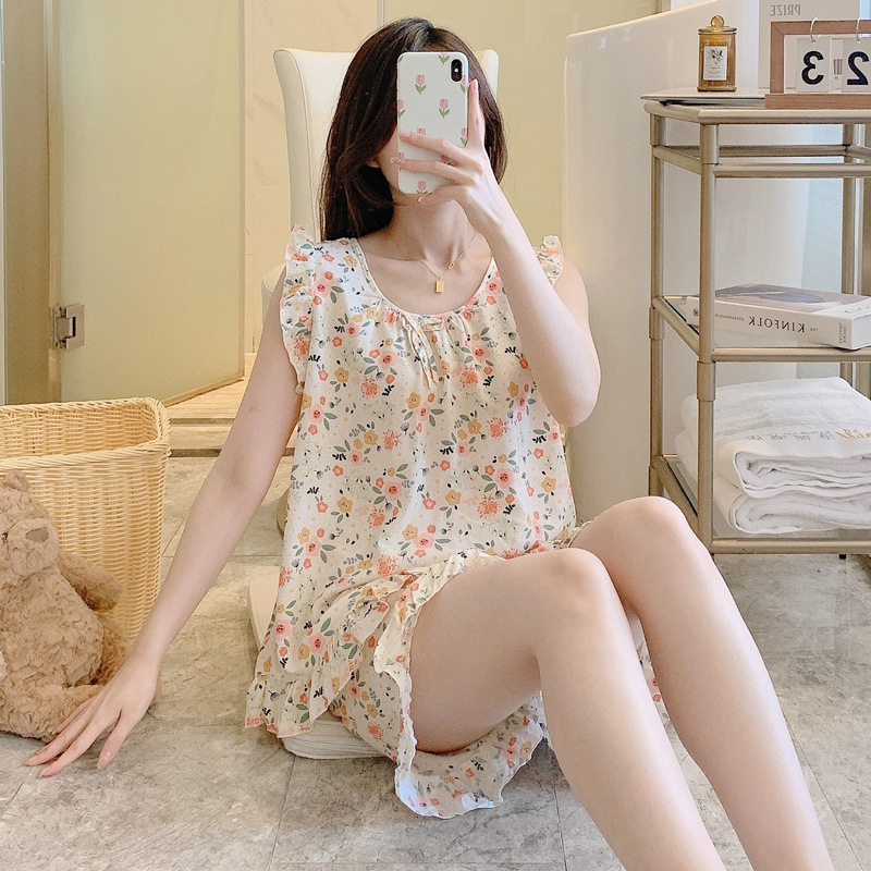 2025 New Style Cotton Silk Pajamas Women's plus size Summer Cotton Silk suit Small Men High-end Artificial Cotton Home Clothes