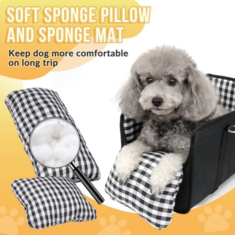 Consola de stock asiento de automóvil para perros reposabrazos portátiles para perros elevados asiento pequeño perro anti-plegable bolsa de mascotas