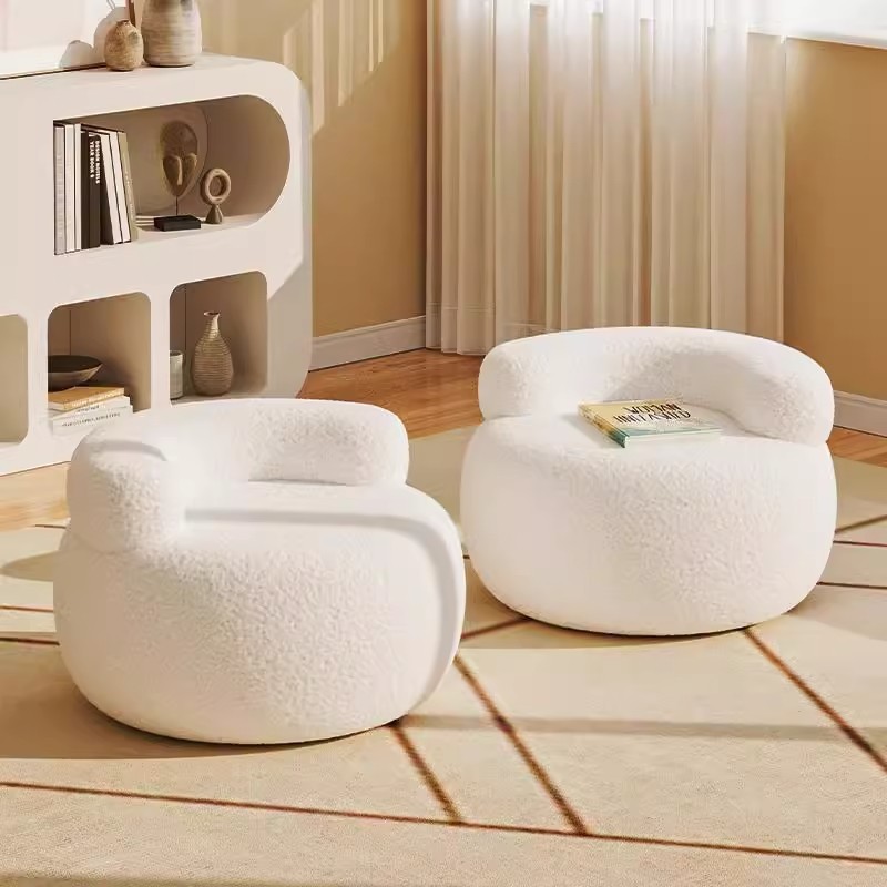 Coffee Table Ottoman Pumpkin Low Bench Shoe-Changing Stool Living Room High-End Entrance Sofa Stool Home Cream-Style Small Stool