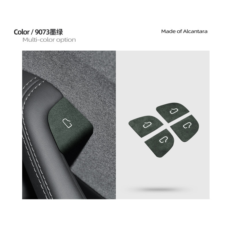 適用熙新版ModelYAlcantaraが毛皮をひっくり返したドアのスイッチボタンの超薄シール装飾保護シール|undefined