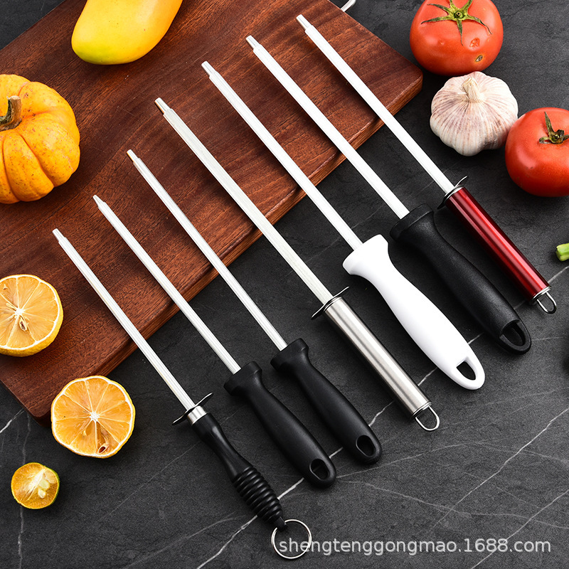 Una variedad de afiladores de acero al carbono convenientes para el hogar afiladores de cuchillos de cocina buena ayuda afiladores de cuchillos herramientas