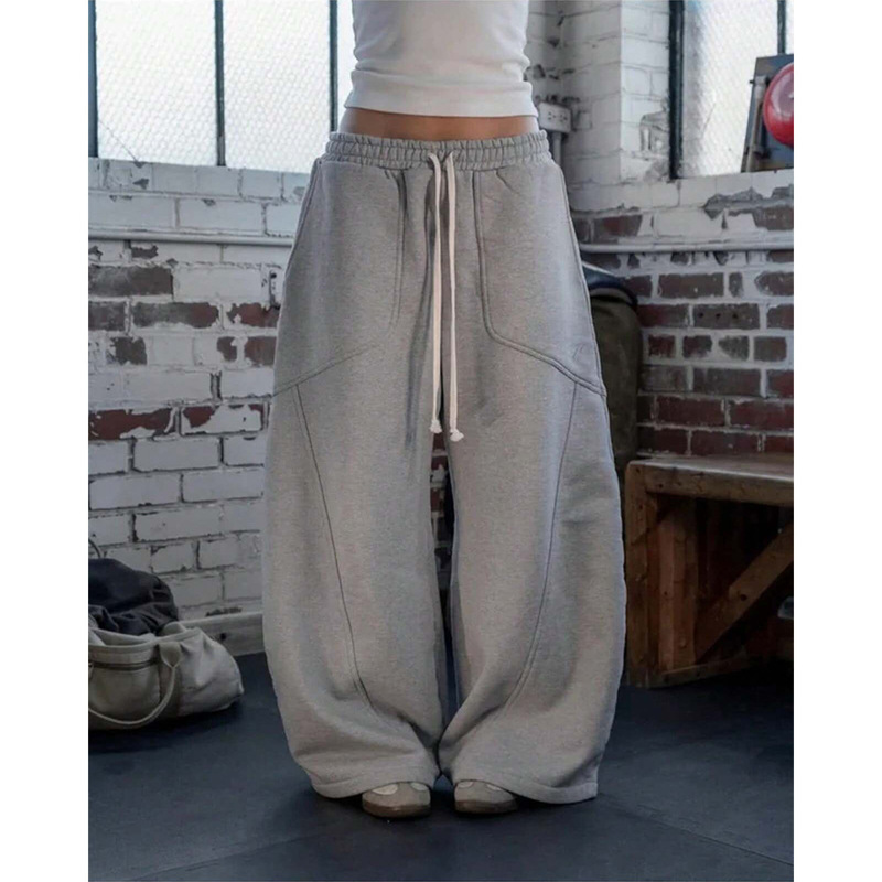 Cross-Border Foreign Trade Amazon European and American Casual Pants Men's 2025 Spring and Autumn Loose Sports Wide-Leg Pants Ready for Sale