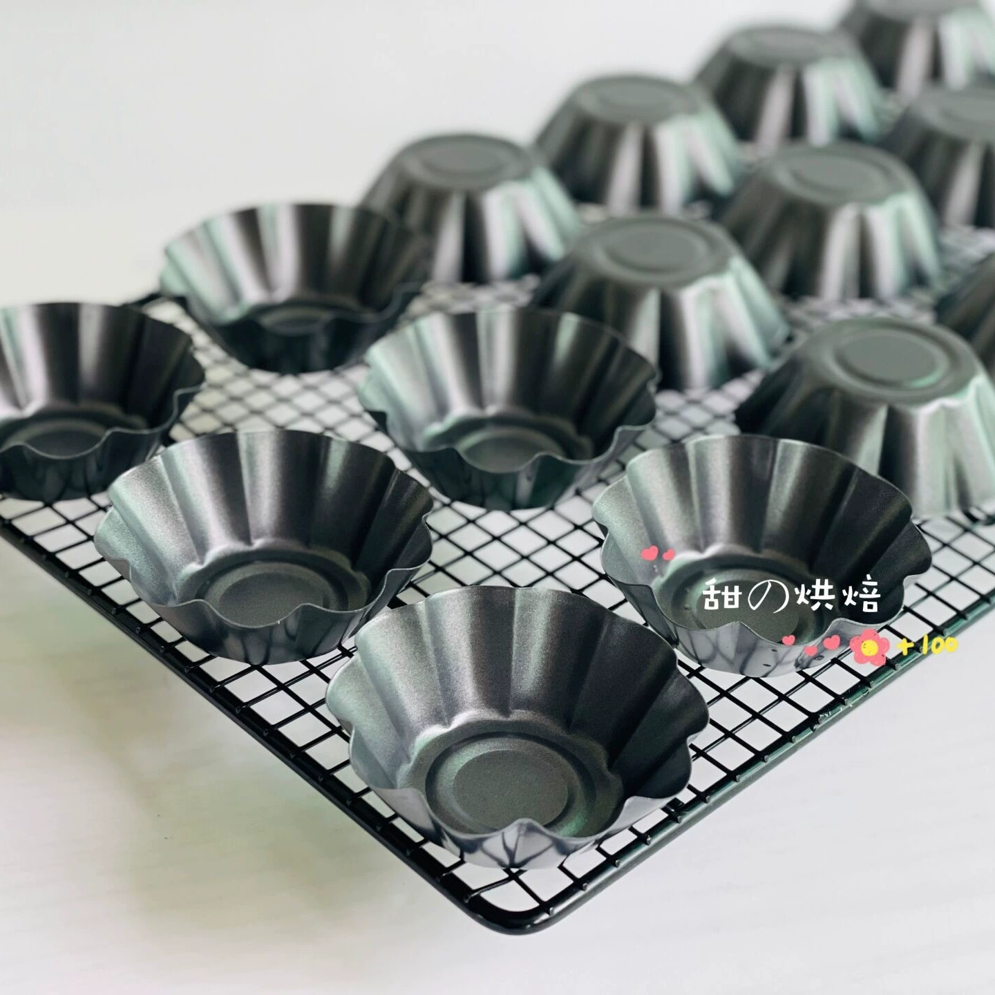 Формочки для яичных тартов, хлеба, хризантем и пудингов Ailepei, многоразовые, пищевая нержавеющая сталь, антипригарное покрытие, маленькие