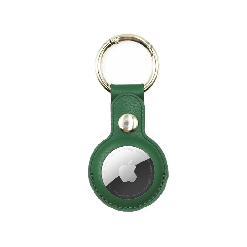 [Совместимый с кожаным защитным чехлом AIRTAG Apple AIRTAGs, держатель-брелок, PU кожаный чехол на место]