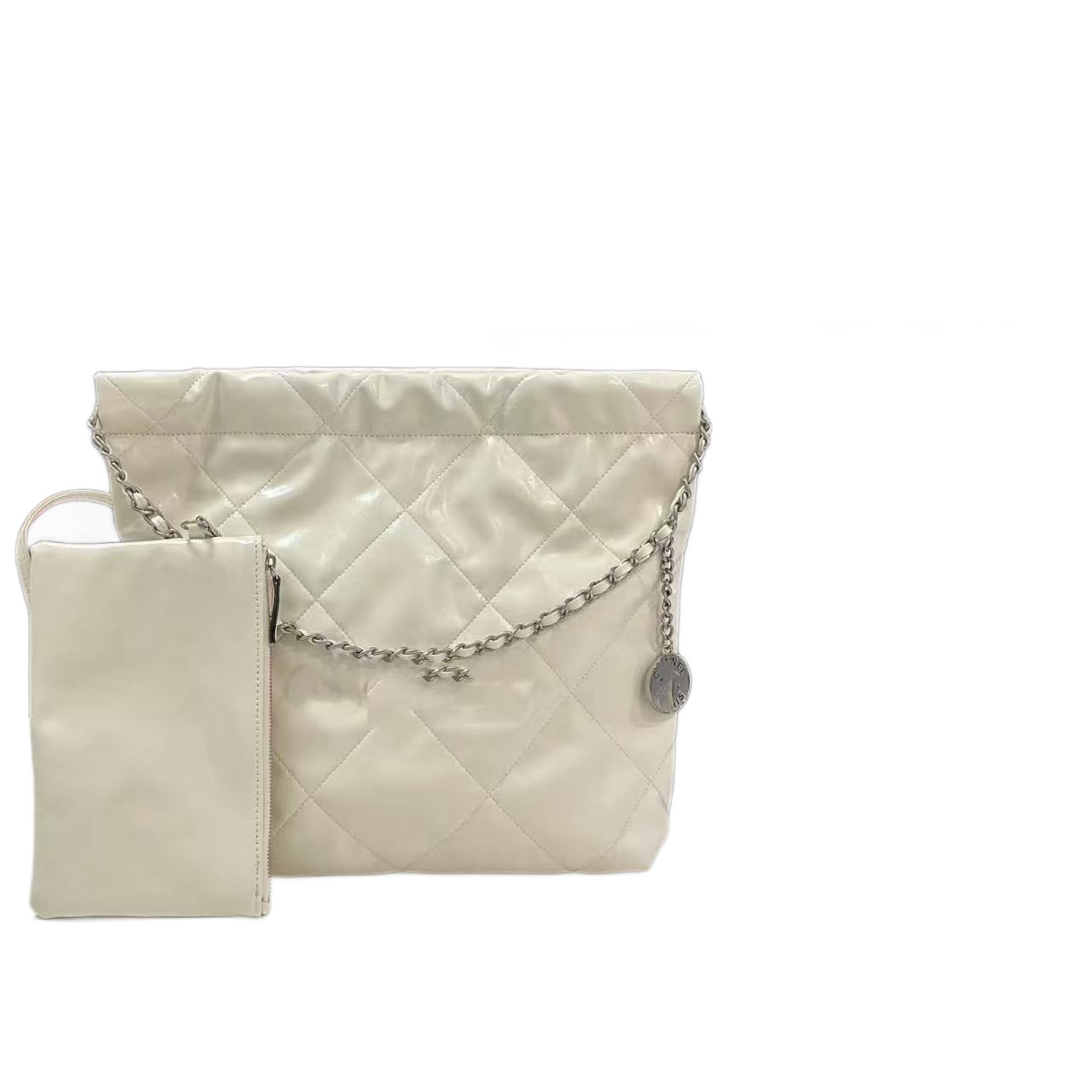 Neue 22bag Trash Shopping Original Rindsleder Kleine Chanel-ähnliche gesteppte Ketten-Schultertasche, Tragetasche für Damen_voghion.com