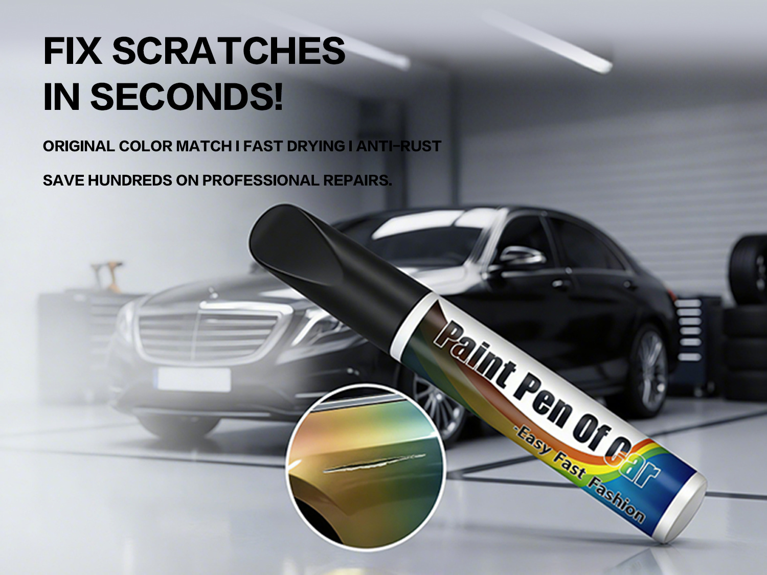 Factory Direct Sale Car Paint Repair Pen Pearl White Black Silver Car Paint Scratch Universal Scratch Repair Tool Cross-Border