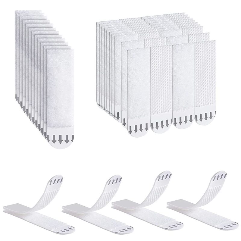 12 Pair of Heavy Duty Adhesive Hook and Loop Mounting Tape Non-destructive Nail-free Hanging Sticking Sticking Sticking Sticking Sticking Sticking for Photo Frame