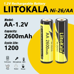 Эксклюзивная трансграничная поставка игрушечной батареи Ni-MH 5 LiitoKala Ni-AA2600 мАч 1,2 В