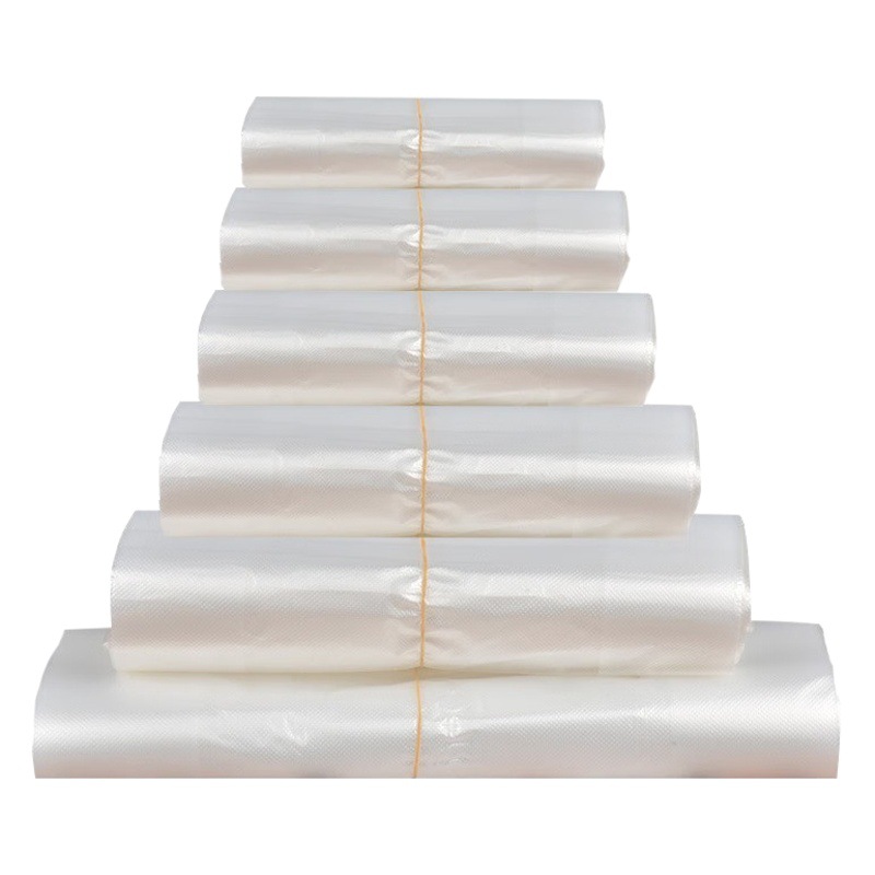 Bolsa de comida de desayuno bolsa de plástico transparente blanca bolsa de embalaje desechable supermercado mercado de alimentos bolsa de chaleco portátil especial