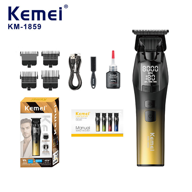 Kemei cortador eléctrico de alta velocidad cortador eléctrico de corte de cabello recargable especial cortador de cabello KM - 1859